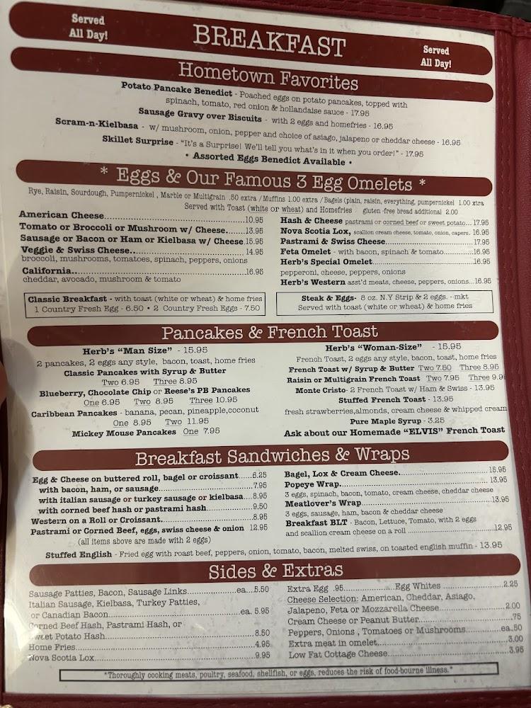 Herb's Country Deli & Restaurant Menu image 3