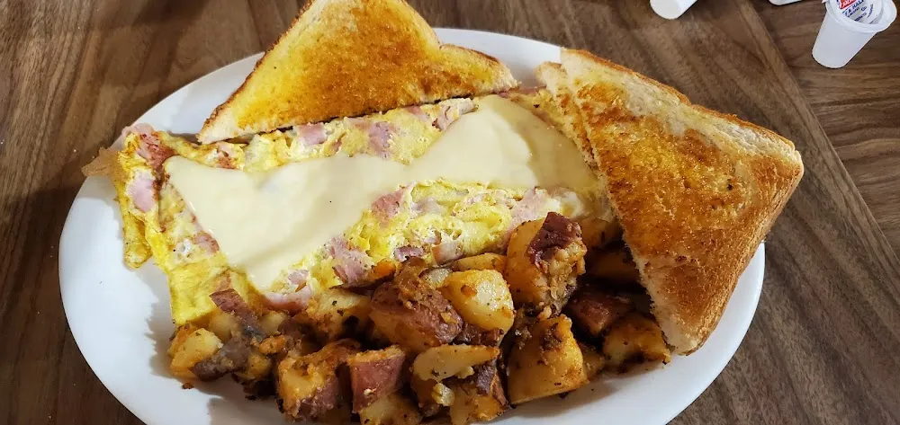 Pastrami or Corned Beef Eggs Swiss Cheese & Onion